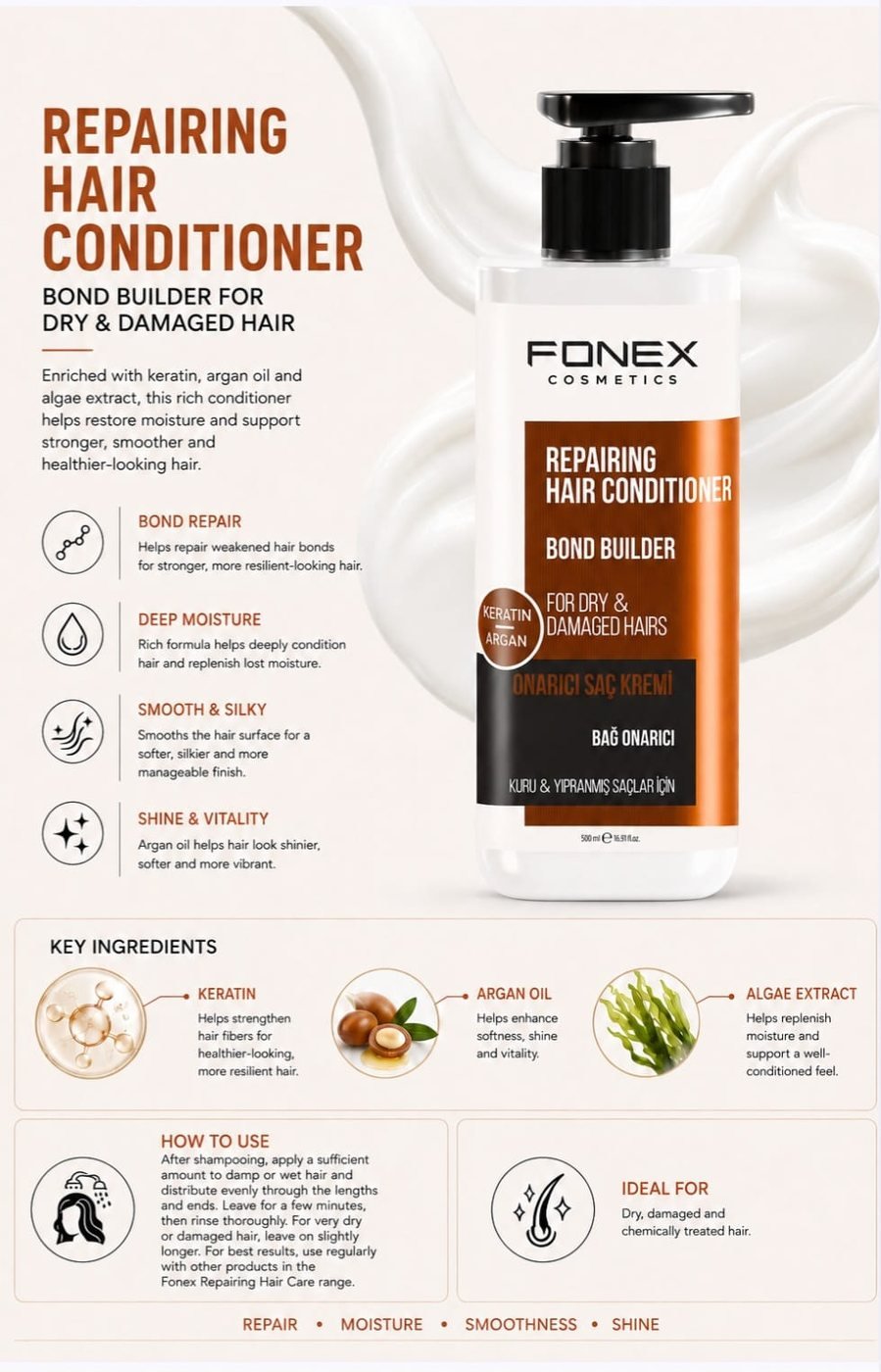 Fonex Hair Conditioner Repairing 500 ml