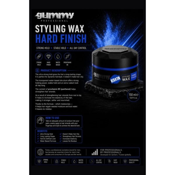 Gummy Styling Wax Hard Finish 150 ml